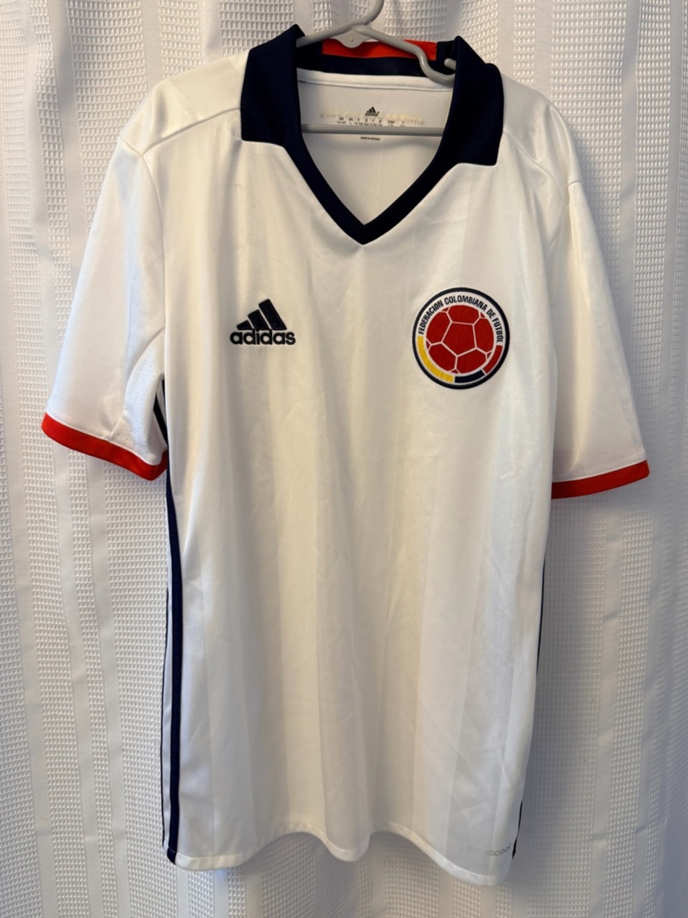 Adidas Soccer‎ Colombia Futbol White Short-Sleeve Polo Boy’s Large